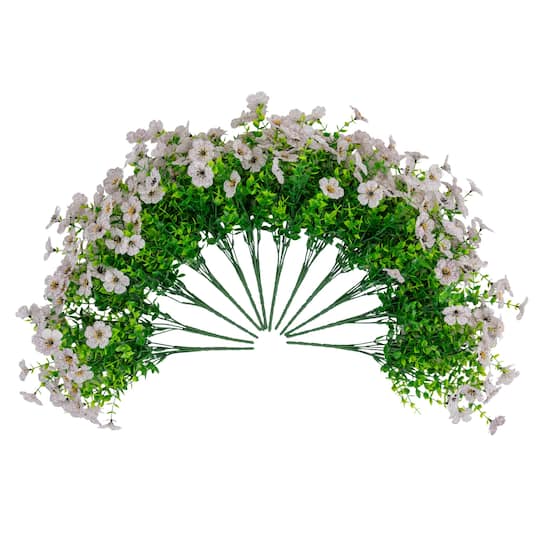 Michaels, 13" UV Resistant Artificial Daisy Bushes, 12ct. – Category: Bushes